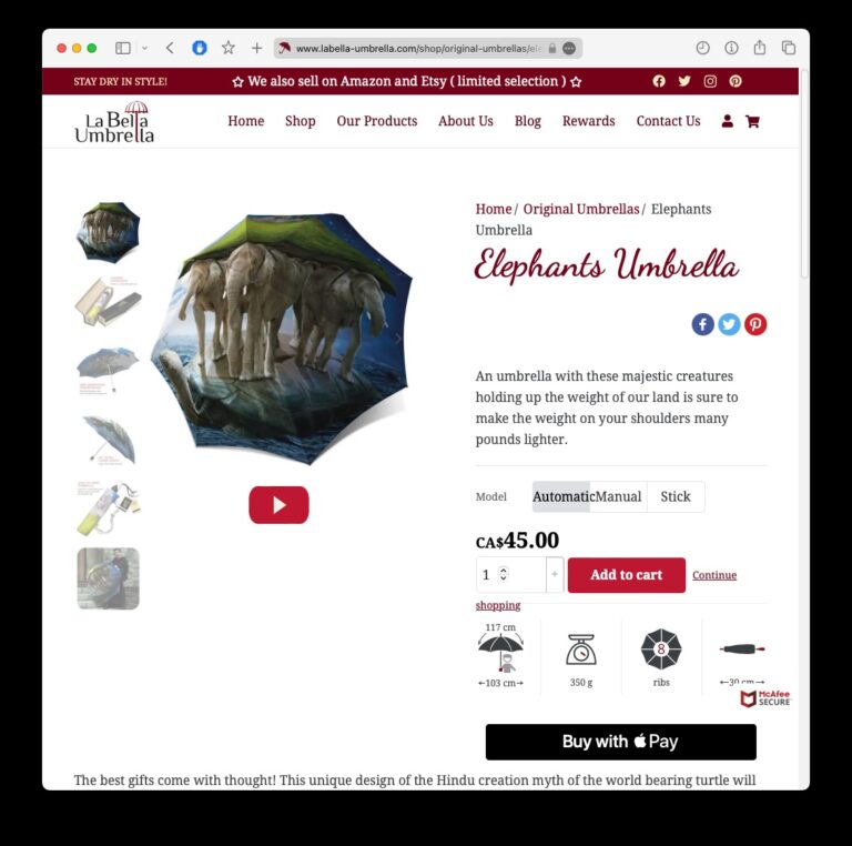 Product page